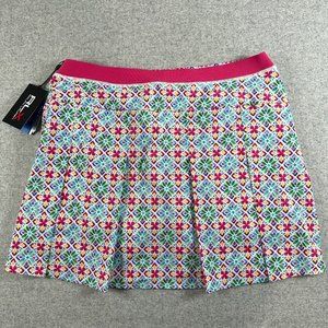 NWT RLX Ralph Lauren Womens Skort Large Golf Lined Wicking Floral Stretch $148
